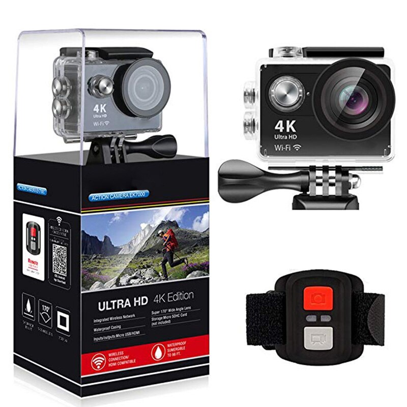 4K WiFi Camera Ultra HD Waterproof 170 Degree Wide Angle Camcorder for outdoor LHB99