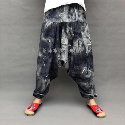Vintage Mannen Casual Vrouwen Thaise Harembroek Baggy Boho Losse Aladdin Boho Festival Hippy Kiel Hoge Taille Jumpsuit Broek: style 21
