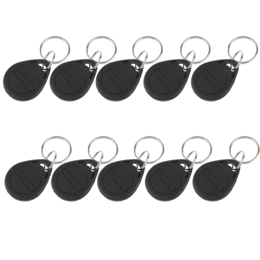 10 Pieces 125KHZ RFID Proximity ID Card Token Tags Key Fobs Key Chain Access System Access Control