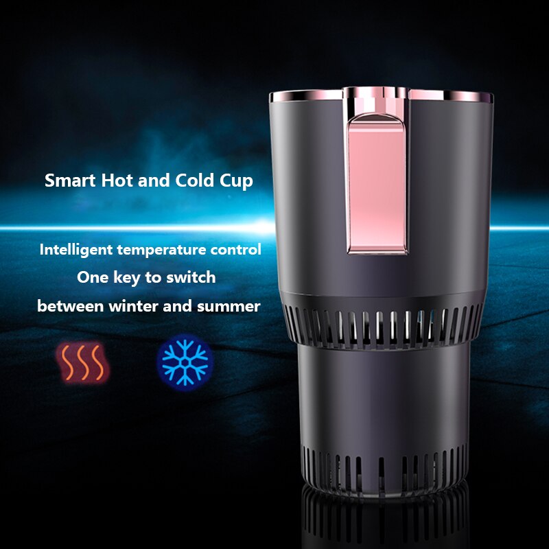 DC 12V Car Heating Cooling Cup 2-in-1 Car Office Cup Warmer Cooler Smart Car Cup Mug Holder Tumbler Cooling Beverage Drinks Can