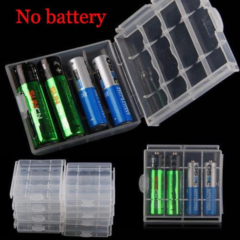 Centechia 1 Stks/partij Mini Draagbare Plastic Battery Case Holder Opbergbox Voor Aaa/Aa Batterij Oplaadbare Full Cover