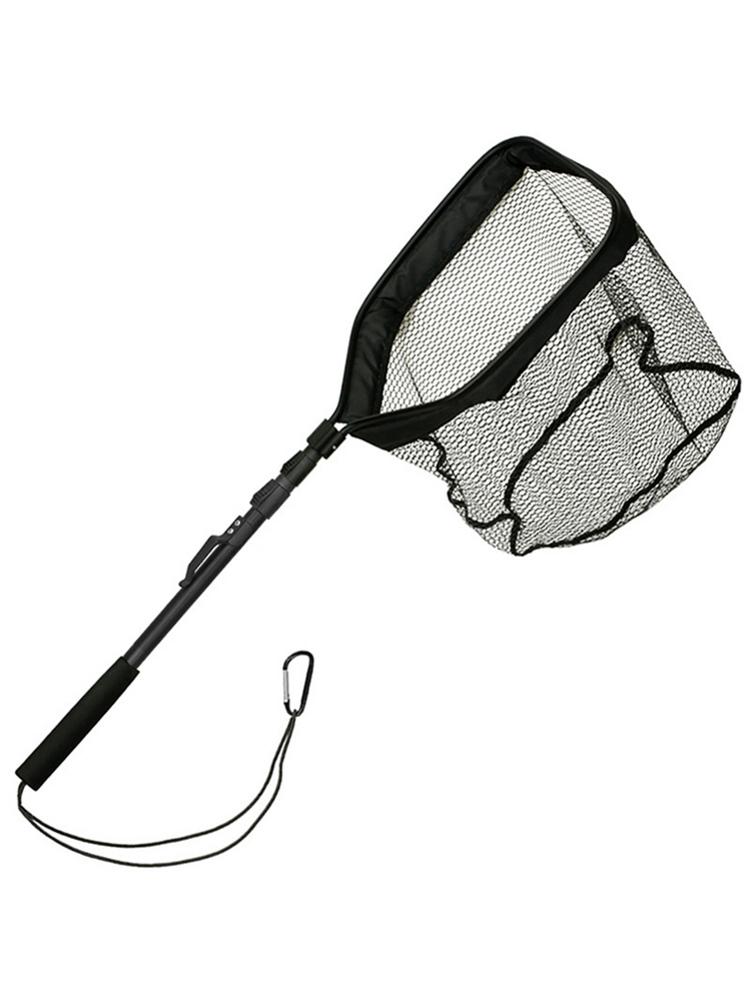 Retractable Fishing Net Telescoping Foldable Landing Net Pole Folding Landing Net Fly Fishing Pole Fishing Net For Trout Kayak