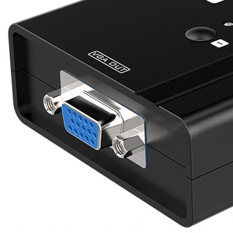 MT460KL 4 Ports USB KVM Switch Manual Switcher Selector Box Control 4 PC with One Keyboard Mouse Monitor with 4 Cables