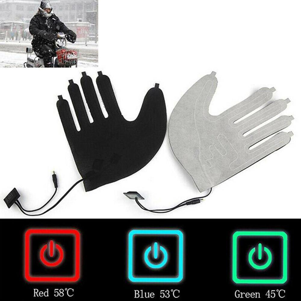 1Pc Vijf-Vinger Handschoenen Usb Elektrische Verwarming Pads Lithium Batterij Drie-Speed Supply Power Verwarming Thermostaat Schakelaar