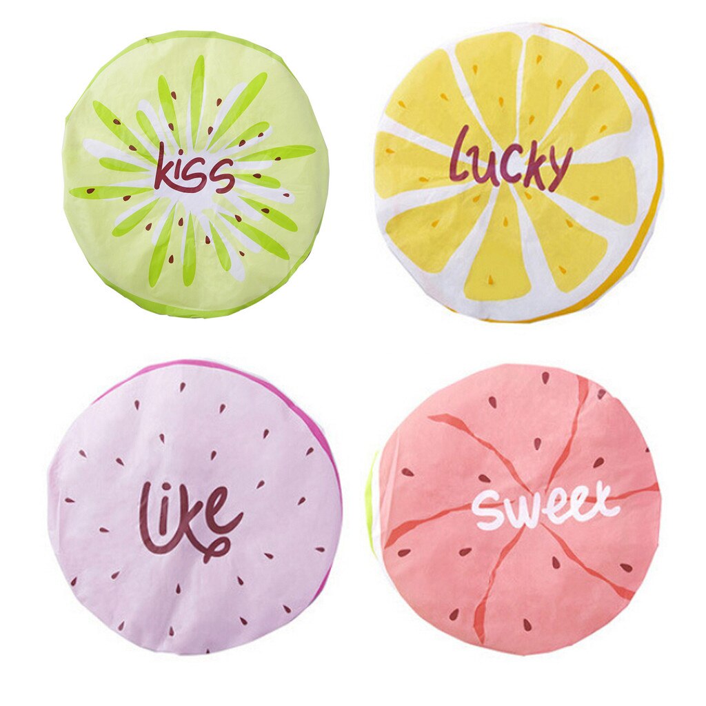 Cute Cartoon Fruit Pattern Waterproof Shower Cap Adult Shower Cap colorful Bathing Cap oilfproof fume cap and bath hood