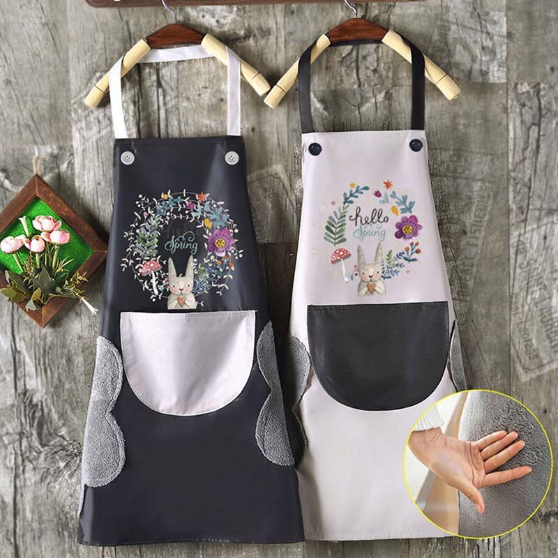 Delantales de Cocina para Hombre y Mujer, Mandil Impermeable a Prueba de Aceite y Agua, Accesorios Domésticos para Hornear