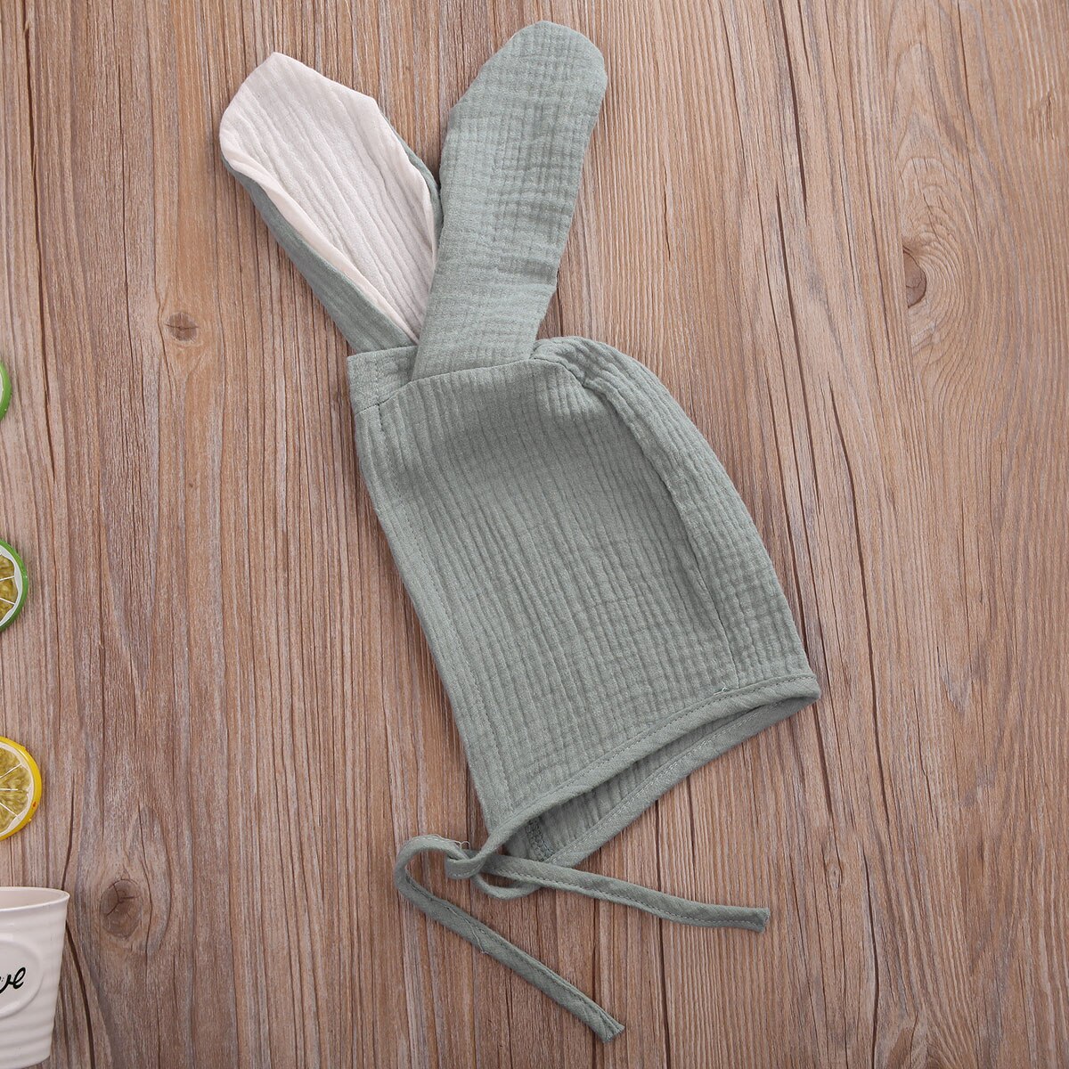 Carino Orecchie di Coniglio corpo da Neonato Ragazze corpo e Tutine Del bambino Del Cotone Vestiti A Maniche Lunghe Tuta + Cappello vestito infantile Della Tuta Della Ragazza