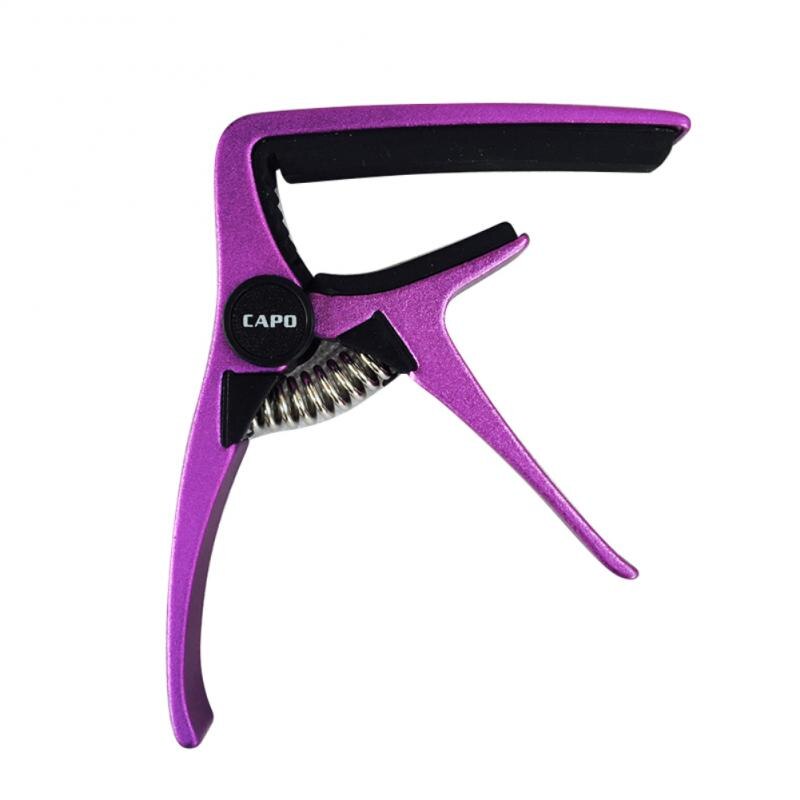 Capodastre Guitare Acoustique Professionnel - Largeur Réglable - Couleur Violet