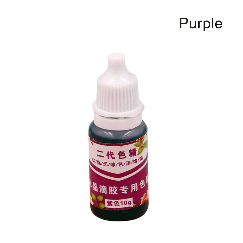 Recién alta concentración de resina UV Líquido Color de la perla de pigmento de tinte epoxi para DIY artesanías para hacer joyería DOD886: Purple