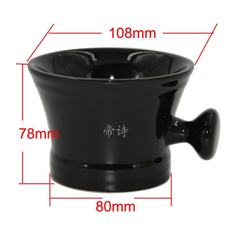 Bols et tasses à raser Ds outils de rasage de barbier en céramique de