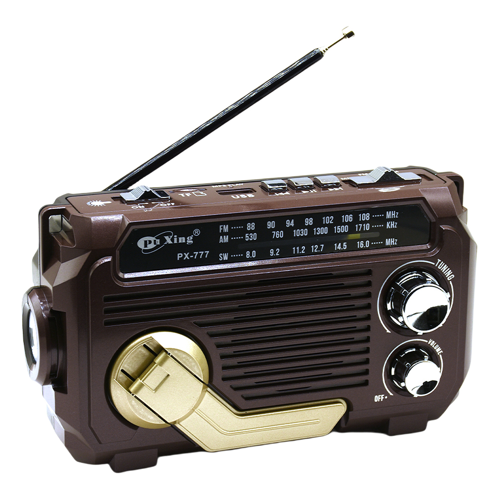 Hand Crank Emergency Radio AM/FM/SW Radio with Flashlight BT Speaker Portable Weather Radio for Outdoor Camping and Emergency