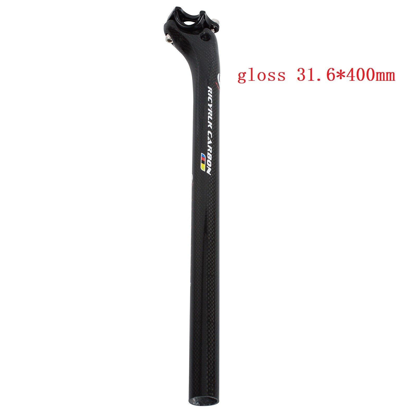 Carbon Fiber Fiets Zadelpen Mtb Zadelpen Racefiets Zadelpen Fiets Onderdelen: glossy31.6x400mm