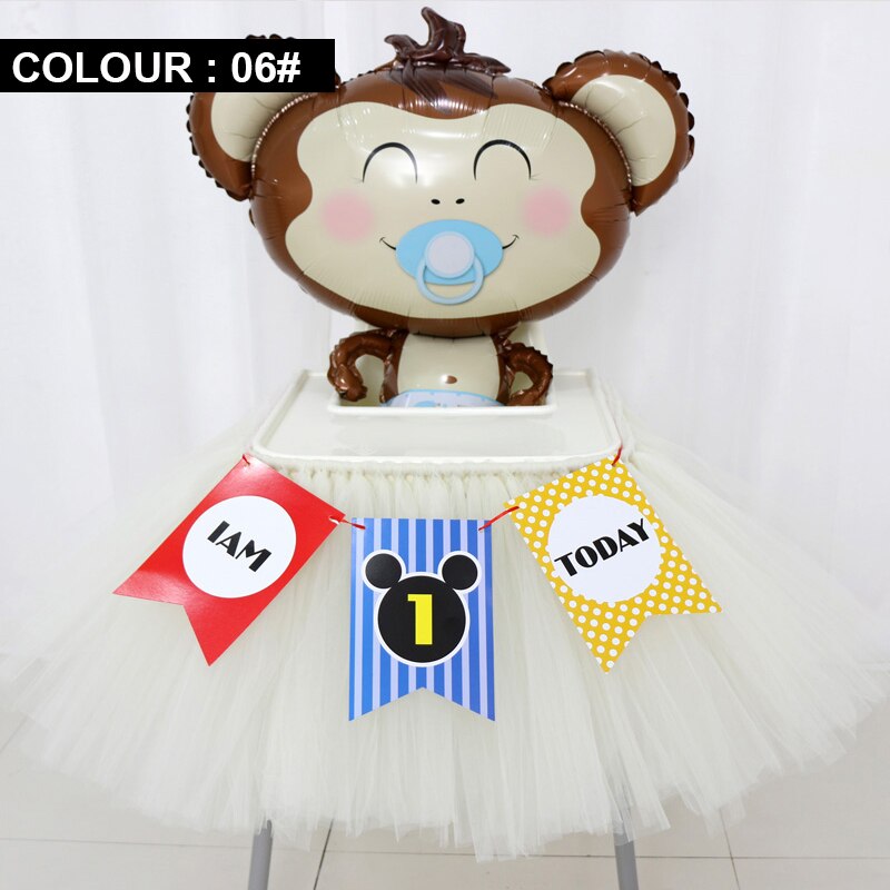 RUBIHOME falda de mesa de tul azul sólido DIY faldas de vajilla para la decoración del cumpleaños de la boda Baby Shower favores de textil para el hogar: 6