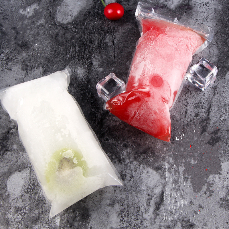 ¡20 piezas! palitos de helado desechables de plástico pe transparente, molde para hacer cubitos de hielo con sello para el soporte de paquetes de yogur helado.