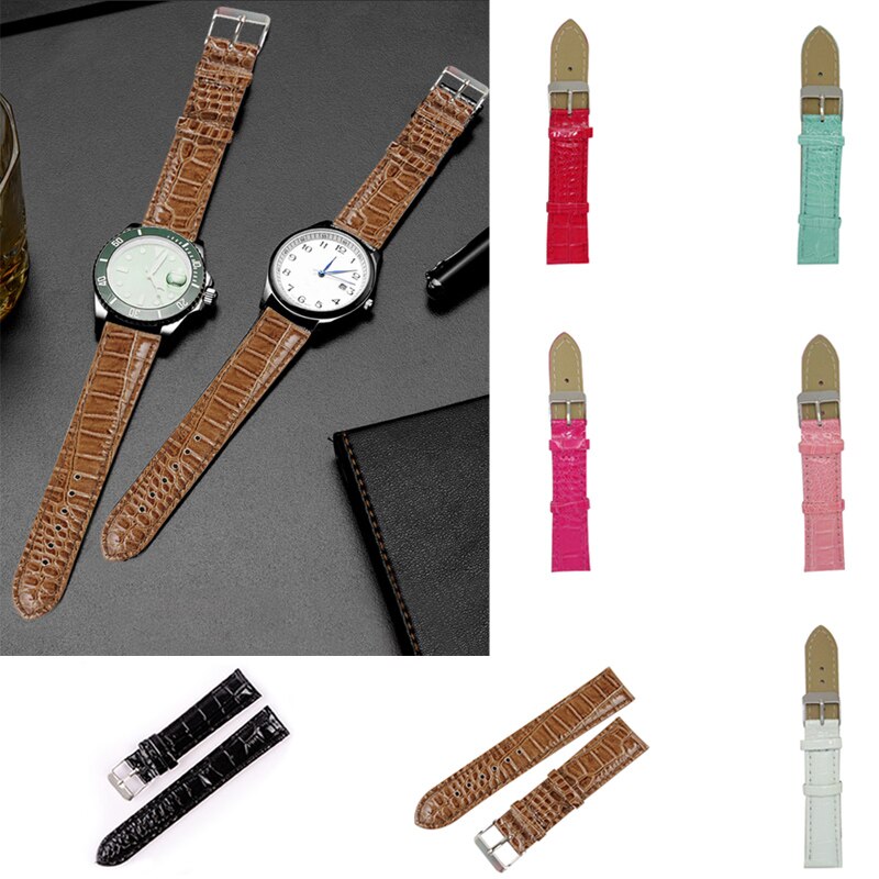 20mm masculino feminino couro do plutônio do vintage relógio de pulso banda pulseira cinto pulseiras correia pulseira relógio acessórios