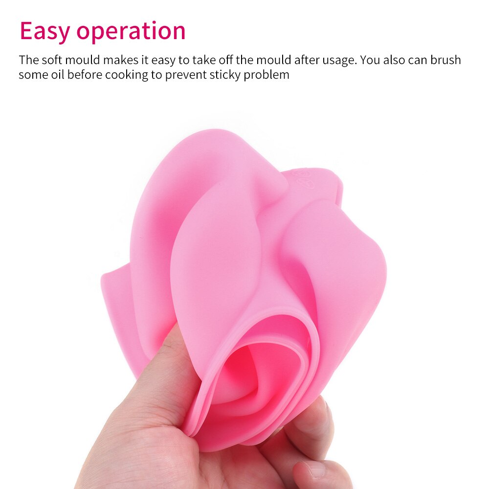 Molde de silicona para pudín, molde de silicona para jabón de 4 cavidades hecho a mano para decoración de velas, suministros para manualidades de jabón