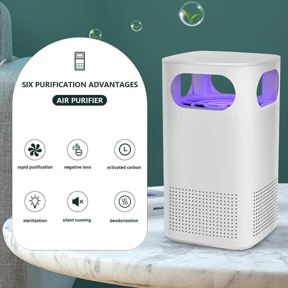 Purificador de aire portátil USB, filtro fresco de escritorio, elimina varias bacterias, compuesto, eliminación de pantalla, formaldehído
