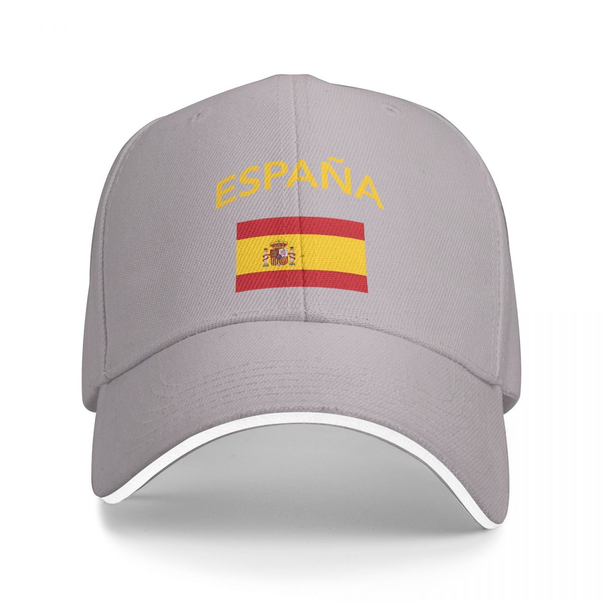 Espagne drapeau espagnol casquette de Baseball décontractée Tennis Skate camionneur chapeau été hommes femmes Style de rue casquettes de Baseball: GRIS
