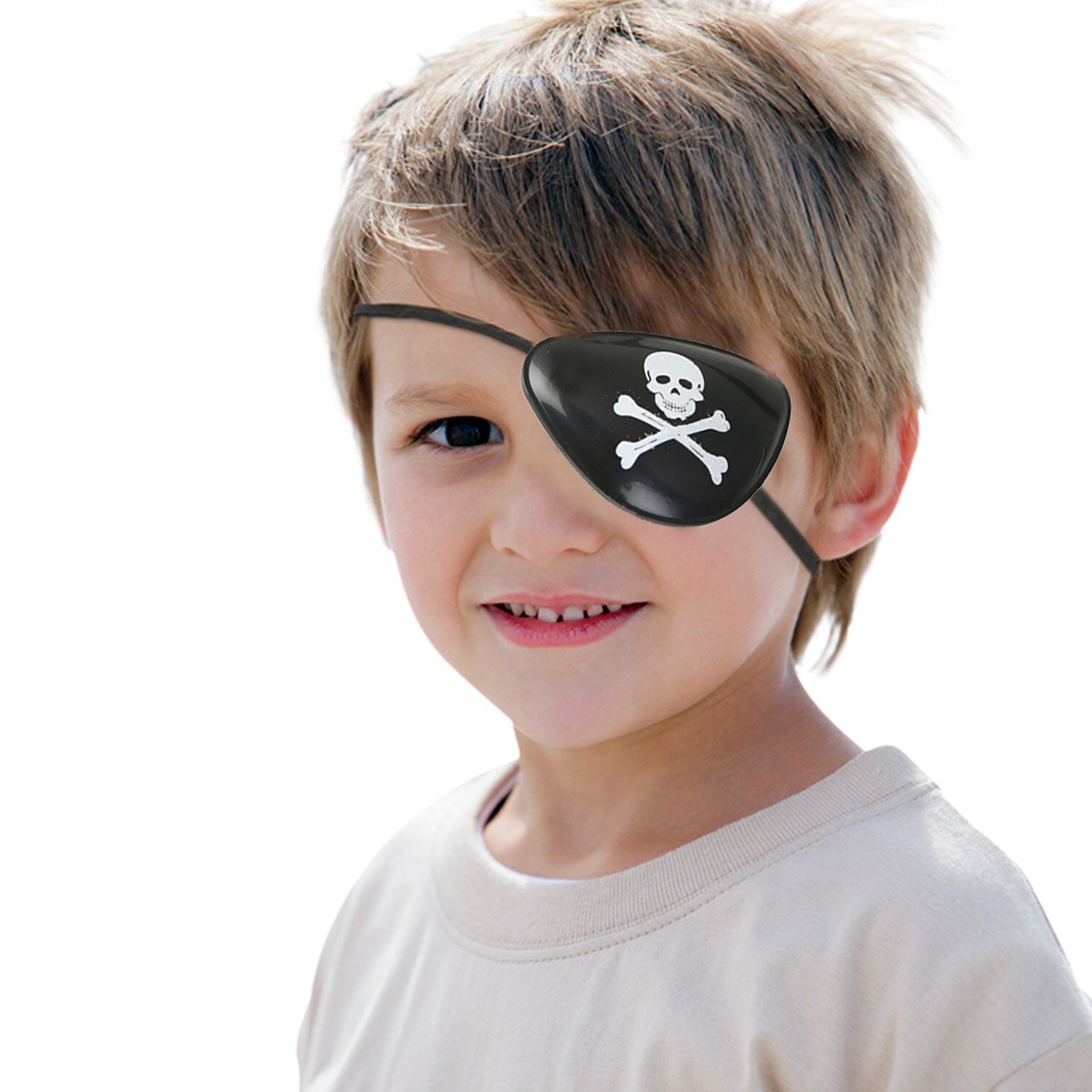 Besegad 12Stck Bärte 6Stck Kopftuch 6Stck Augenklappe Piraten Kapitän Kostüm Zubehör Liefert für Halloween Party Maskerade Spielzeug