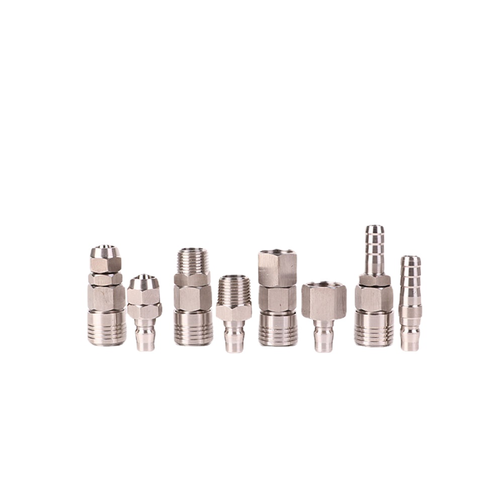Adaptador de conector rápido para compresor de aire, accesorio neumático de lengüeta de manguera de 1/4 ", 3/8", 1/2 ", BSP x 6/8/10mm