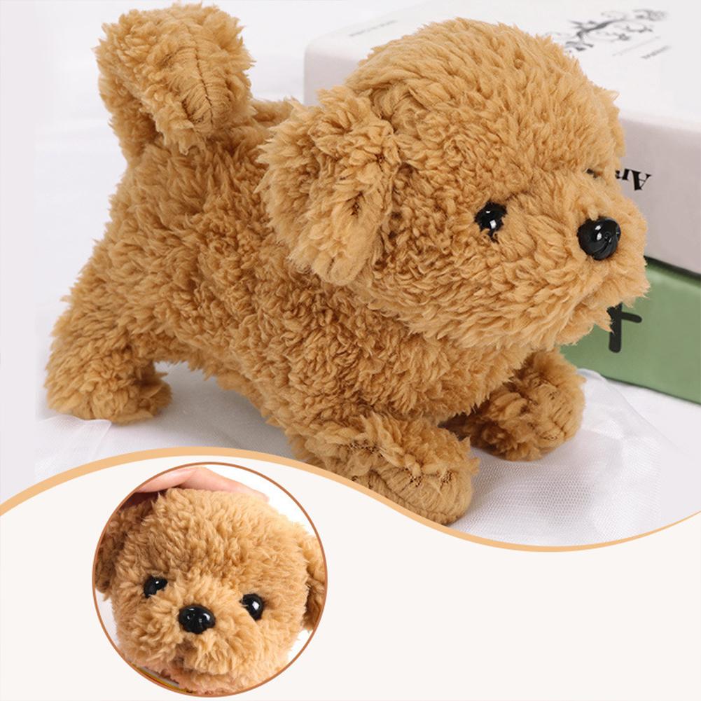 Tier Elektrische Plüsch Roboter Hund Zu Fuß Smart Roboter Niedlichen Simulation Welpen Interaktive Begleiten kinder Spielzeug Für Kinder