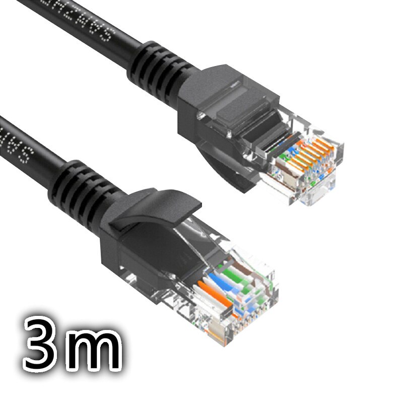 Durable Black CAT5 RJ45 Ethernet LAN Network Patch Lead Cable Flexible Anti-interference Extension Cord For PC Router TXTB1: White