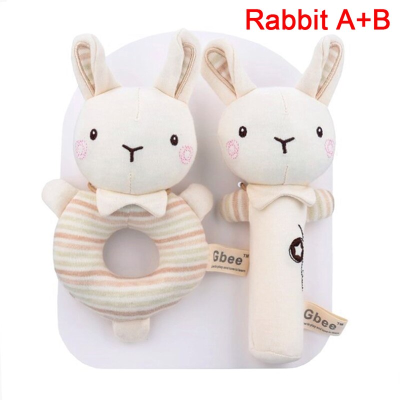 1Pc Baby Rasseln Weiche Karikatur Nette Plüsch Ebene Rasseln Spielzeug Art Pädagogisches Handbells Weiche Kleinkind Baby Komfort Spielzeug: A3