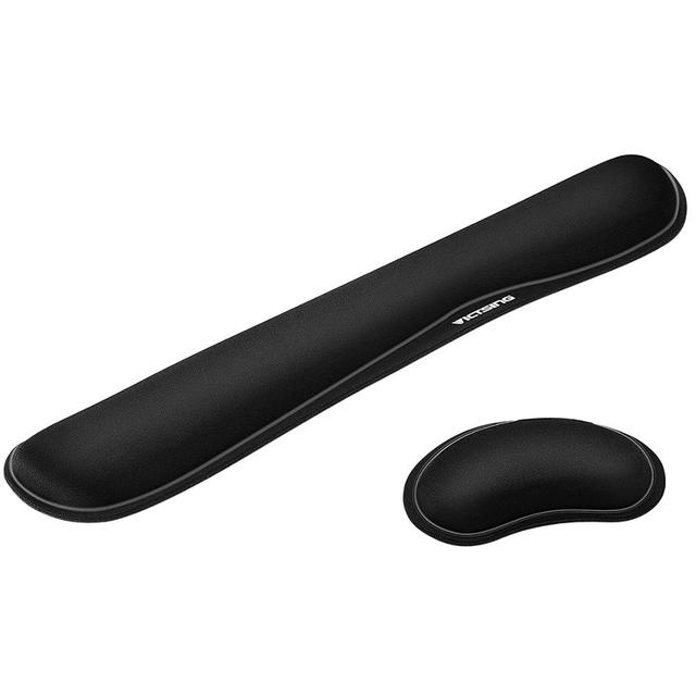 VicTsing PC148-almohadilla para reposabrazos mecánico, reposamuñecas para ratón, cómoda y duradera, para PC, Gamer y oficina: Black