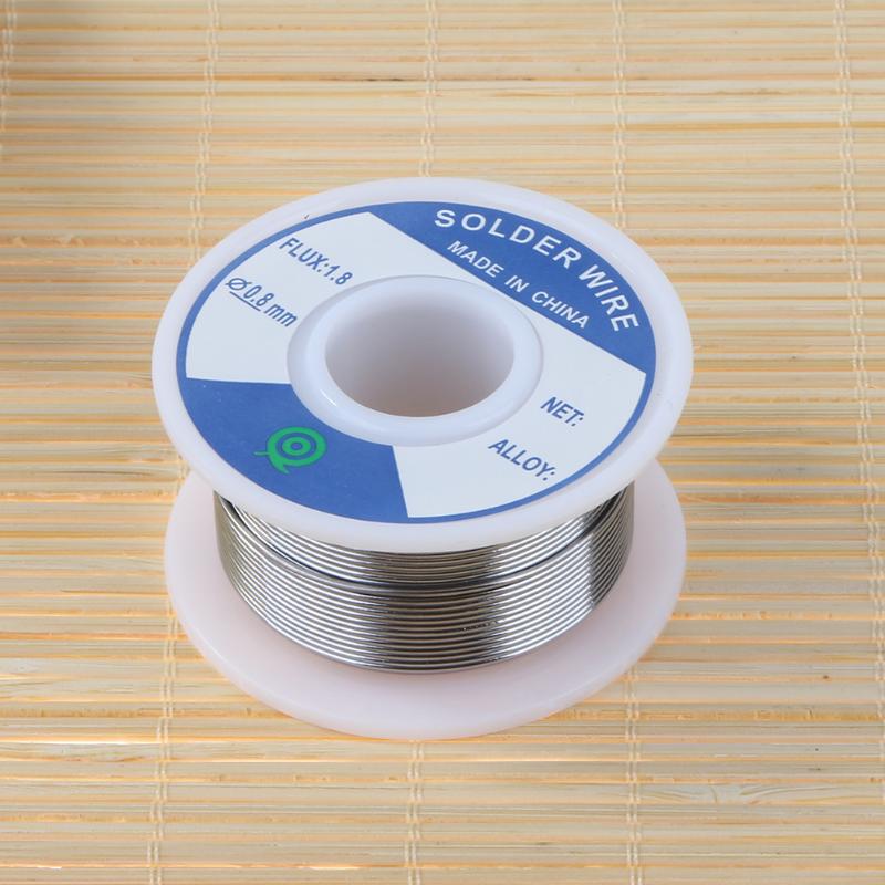0.8mm blyfri tenn silver lödtråd flussmedel 1.8 3%  silver 0.8mm högtalare diy material löd lödtråd rulle för instrumentat
