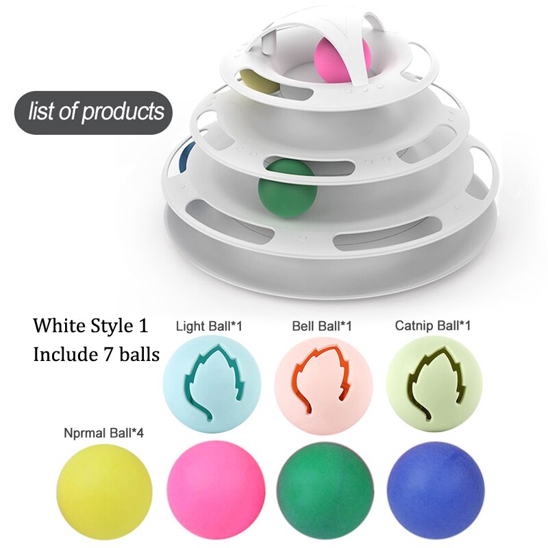 Animaux chat jouets interactif piste balle jouet chats amusant chat jeu Intelligence disque chat pour jouet balles pour Traning