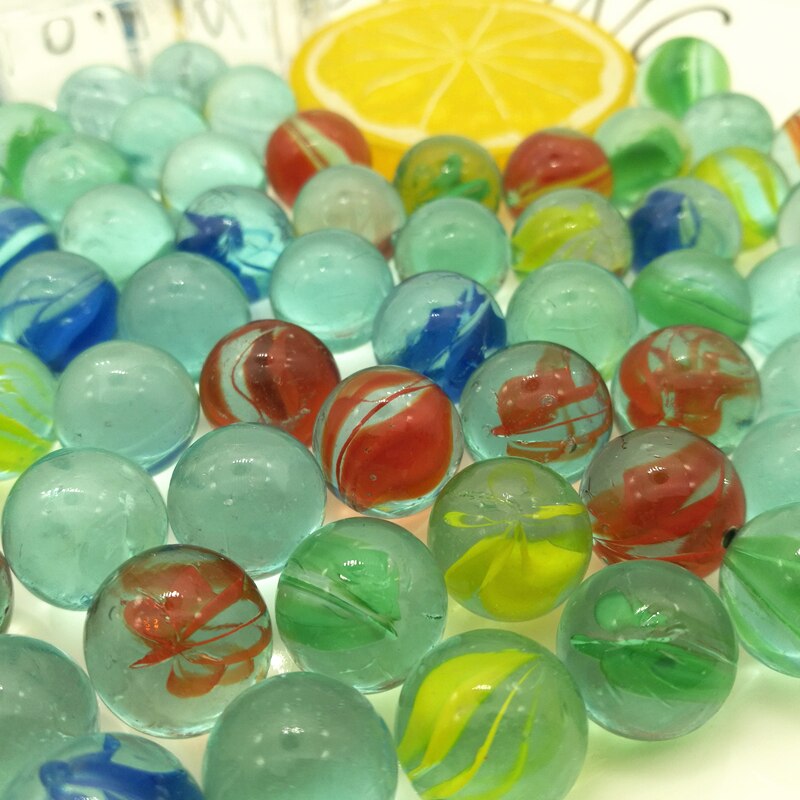 20 piezas de bolas de cristal de 25mm para decoración del hogar, máquina de Pinball, canicas transparentes, dijes, jarrón, juguetes de acuario para niños, adultos