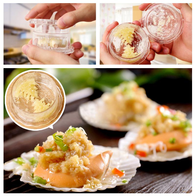 1PC Multi-Usage Plastic Garlic Press Peeler Crusher Masher Twist Kitchen Useful Tool Garlic Presses Garlic Crusher