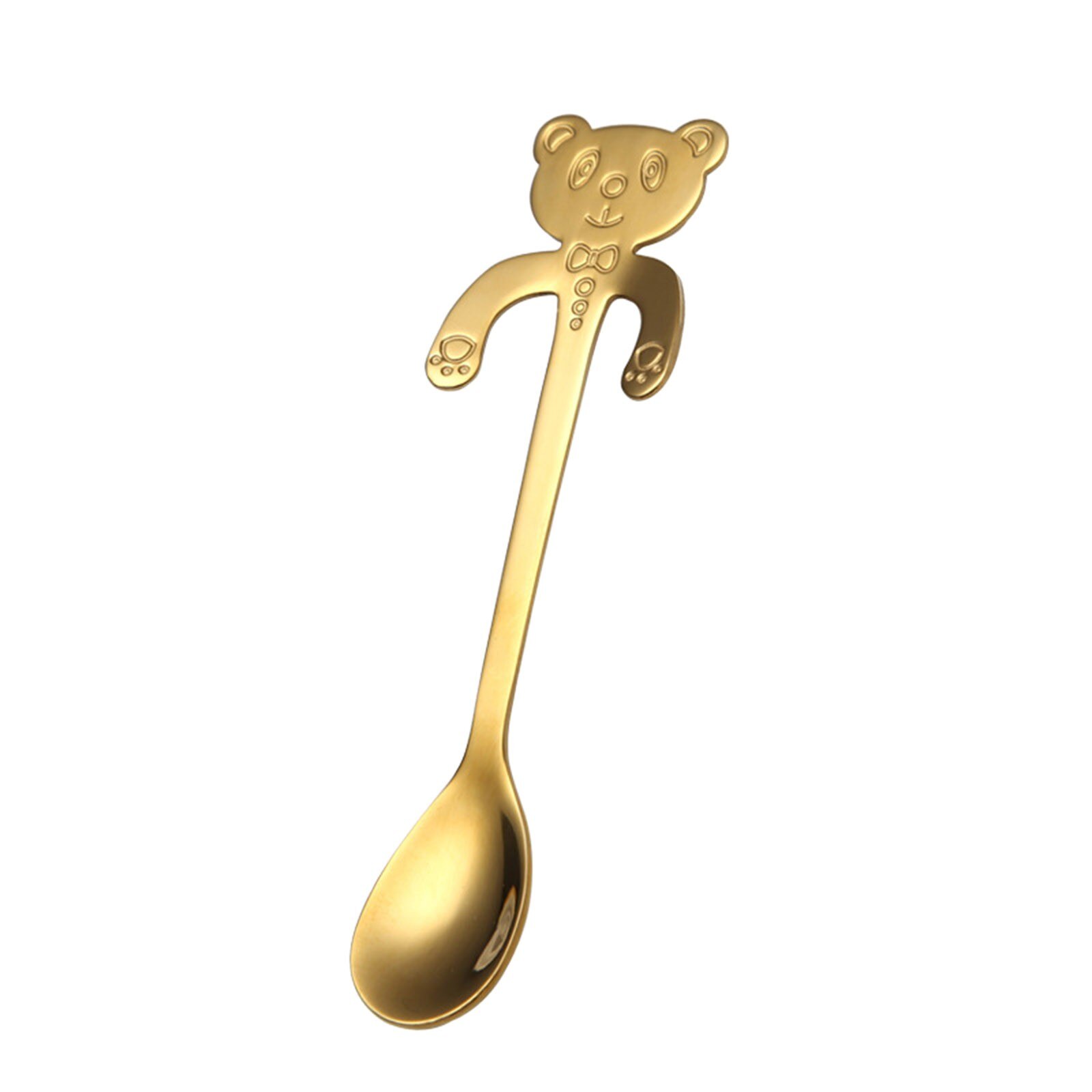Cuillère à café en acier inoxydable, joli ours câlin cuillère à café pour Dessert collation crème glacée Mini cuillères vaisselle outils de cuisine: B