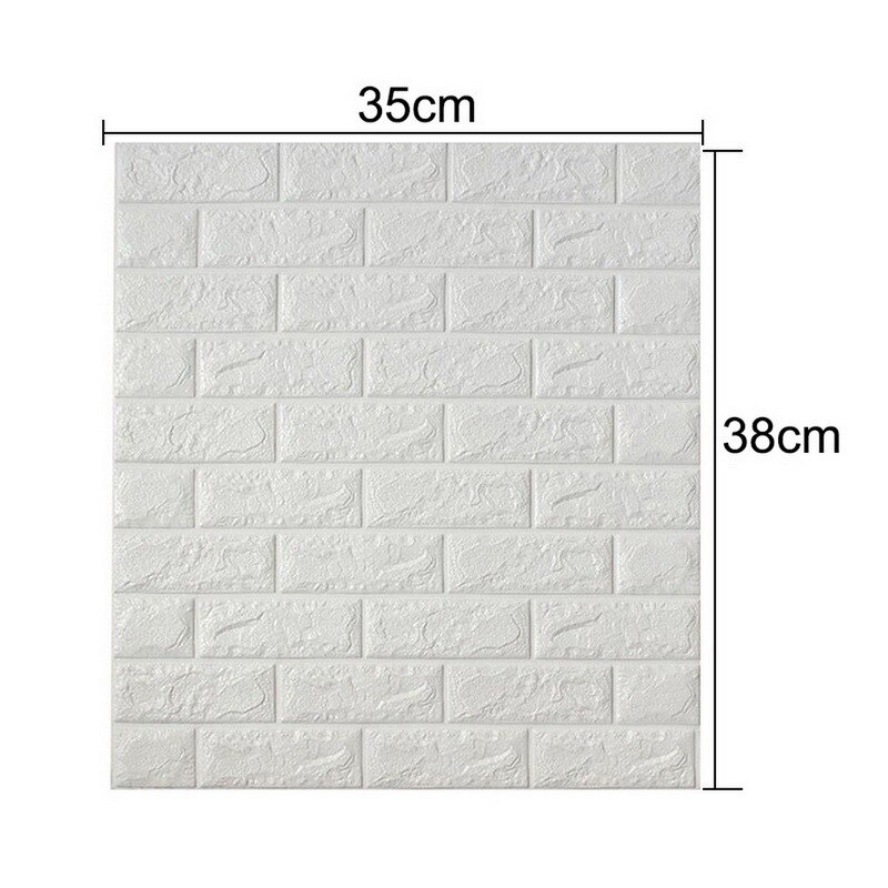 20pcs Self-adhesive TV Background Wall brick Pattern Wallpaper Bedroom Stereo Wall Sticker Anti-collision Waterproof Wallpaper