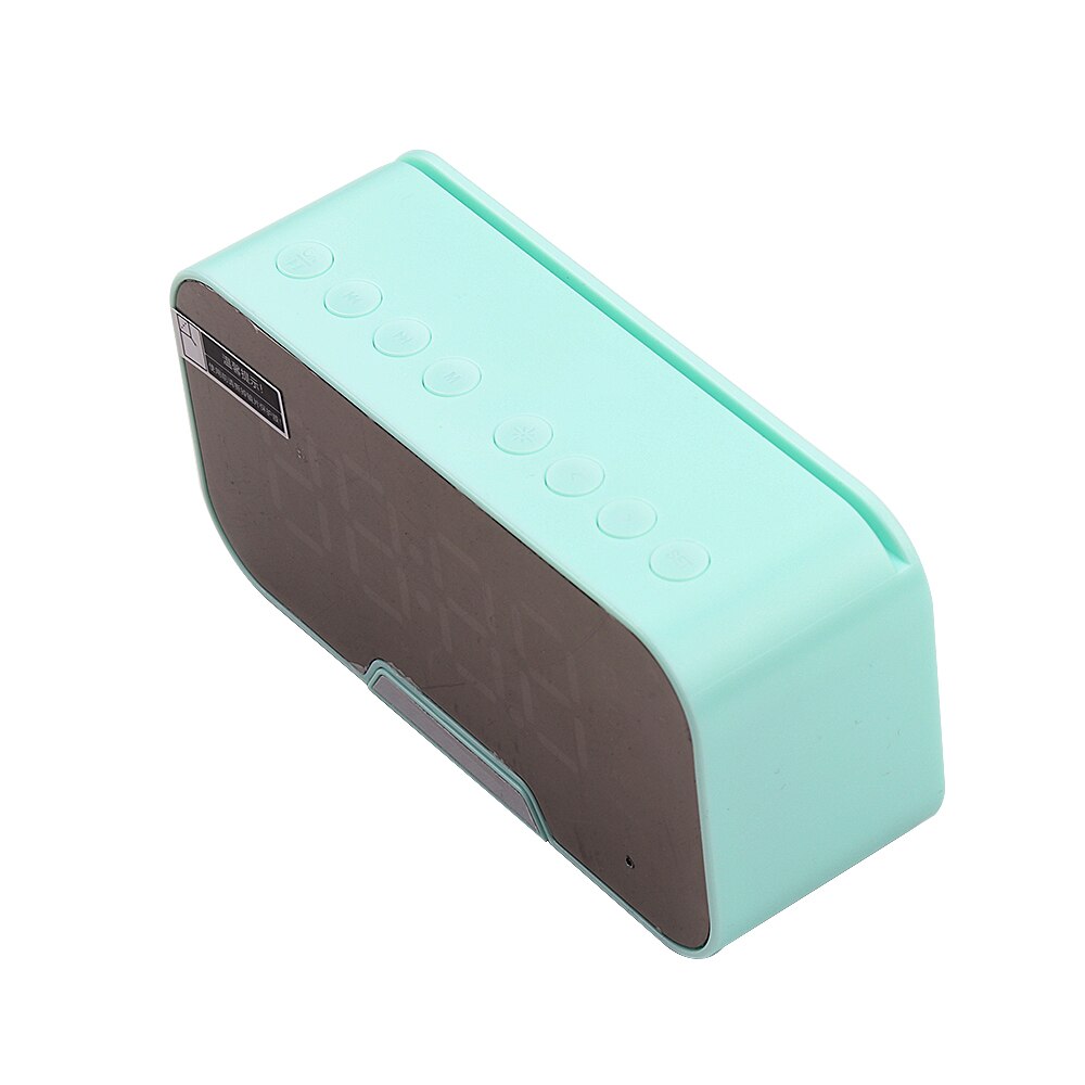 LED Wireless Bluetooth Speakers 3W Fm Radio With Digital Alarm Clock Mirror Sound Box Subwoofer Handsfree Desktop Speaker: 05