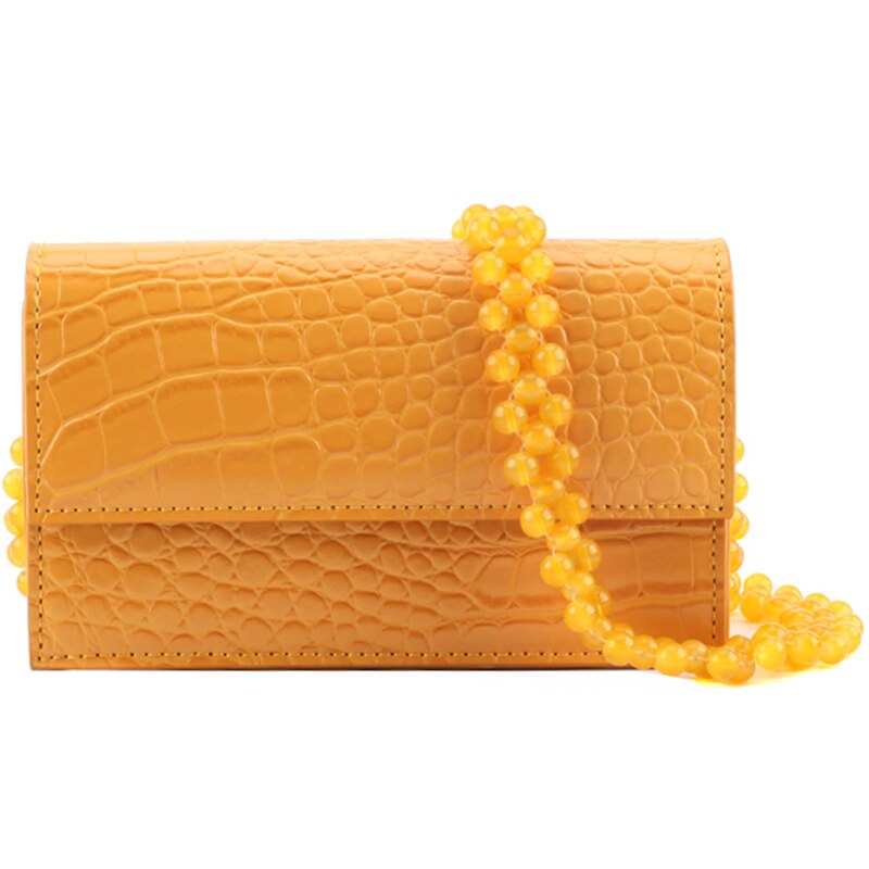 Mini pierre rabat petit sac carré été en cuir PU femmes sac à main perlé épaule sac à bandoulière