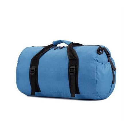 Scione rejse sports taske multifunktionelle rejsetasker til mænd og kvinder sammenfoldelig taske store kapacitet duffel foldetasker: Blå