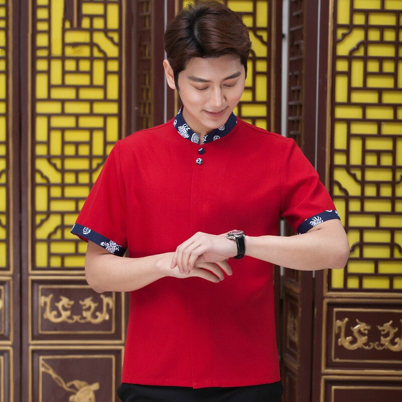 Hotel Uniforms Work Clothes Short Sleeved Summer Waiter Restaurant Fast-food Restaurant Female Uniforms Overalls Clothing