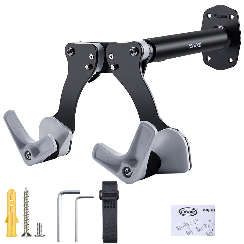 ENGWE MTB Soporte Para Bicicleta, Estante De Almacenamiento Para 3 Bicicletas, Soporte De Metal Para Estacionamiento Al Aire Libre Para Garaje O Cobertizo (3 Estaciones De Bicicletas