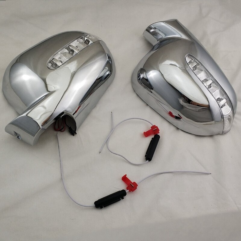 Porta retrovisor porta espelho cobre com led acessórios do carro para mercedes-benz m-classe w163 ml 1997-2005 abs cromado