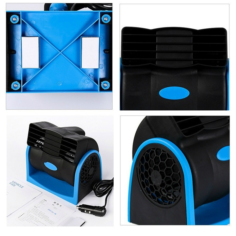 12V Portable Car Air Cooler Fan Automotive Mobiele Vehicle Ventilator Conditioner Low Noise Refrigeration Turbine Fan Radiator