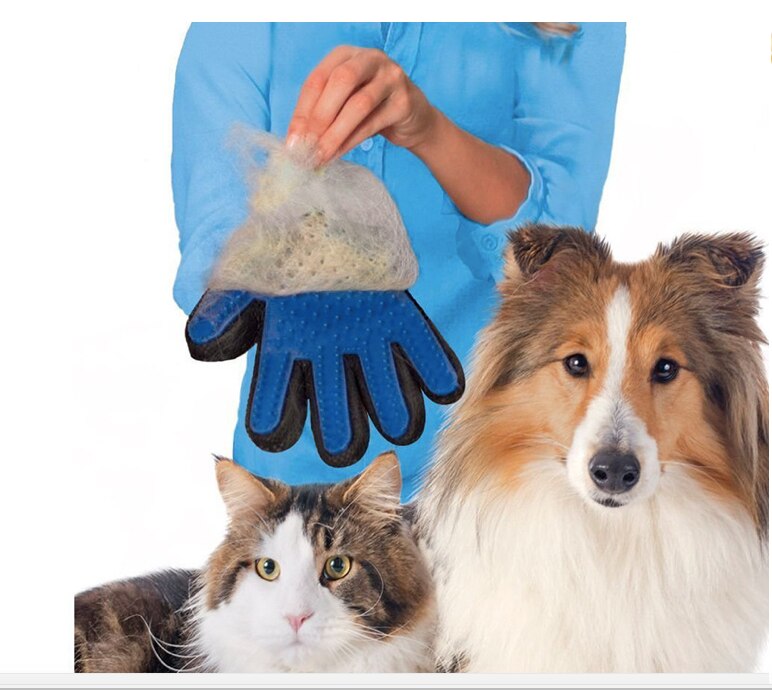 True Touch Pet Gloves Brush Massage Cleaning Cat A... Grandado