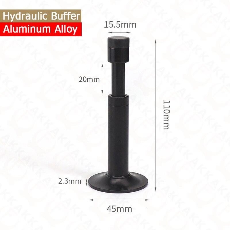 KAK-Tope de puerta silencioso hidráulico de cobre puro, Tope de puerta de piso, parachoques montado en la pared, Hardware táctil de puerta no magnético