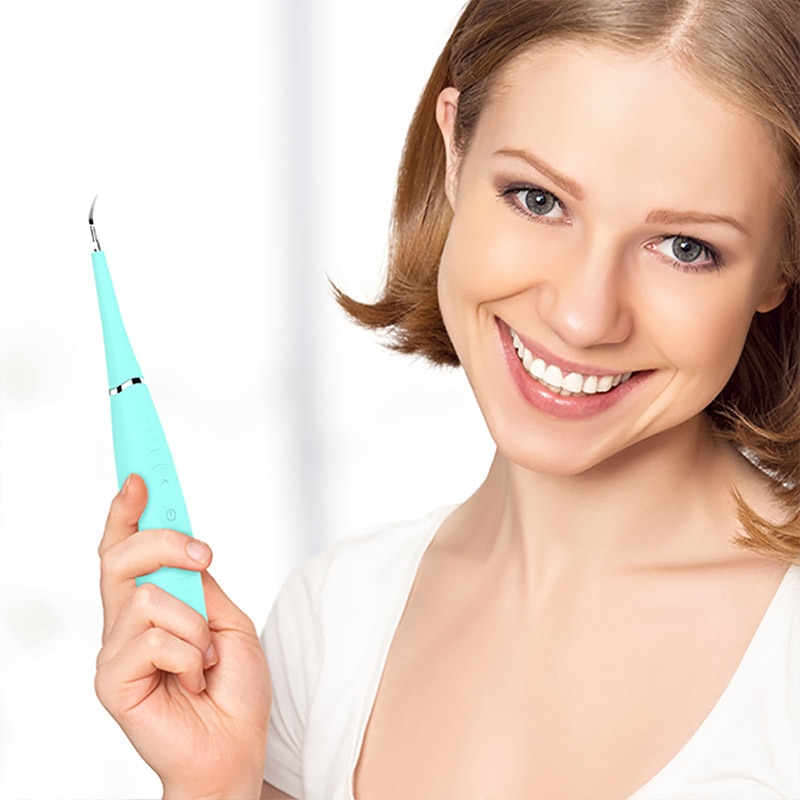 Bærbar elektrisk sonisk tandskaler tandregner fjerner tandpletter tandsten værktøj tandlæge tandblegning tandbørste usb