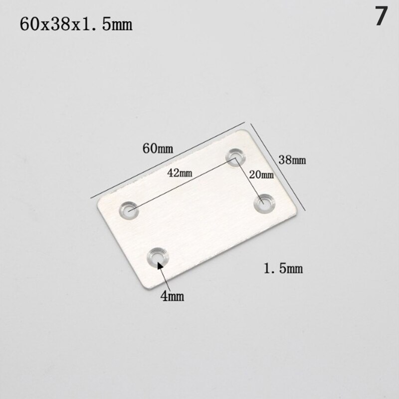 1/2/10pcs Stainless Steel Connector of Straight Iron Sheet Angle Cabinet Corner Code