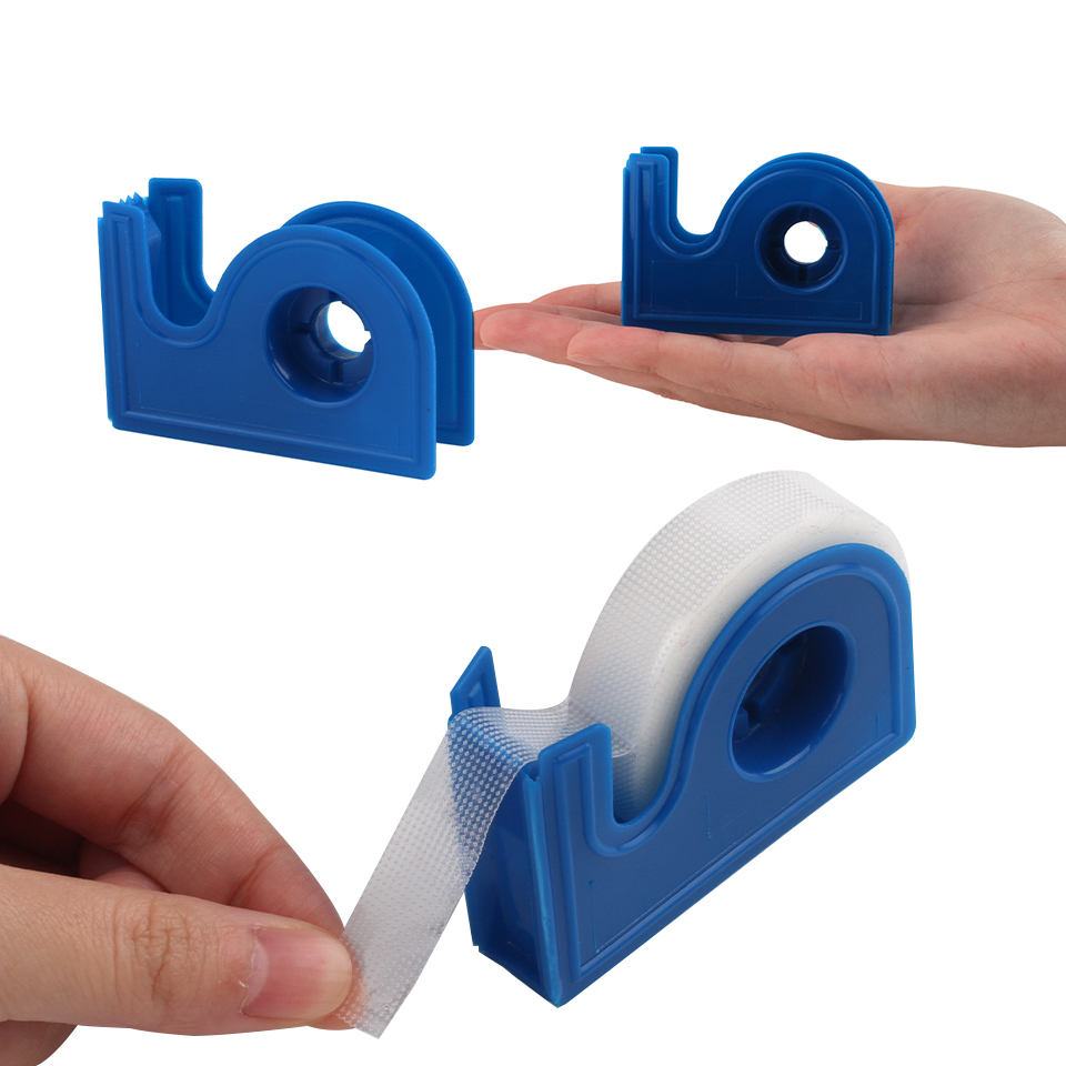 Blue Tape Cutter Dispenser Adhesive Tape Holder Plastic Holder Grafting Eyelash Tape Cutter For Eyelashes Extension Makeup Tools