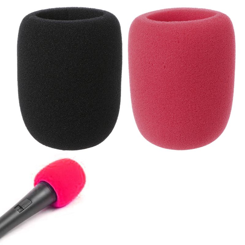 1PC Microphone Foam Thicken Mic Cover Sponge Studio WindScreen Protective Grill Shield Soft Microphone Cap qyh