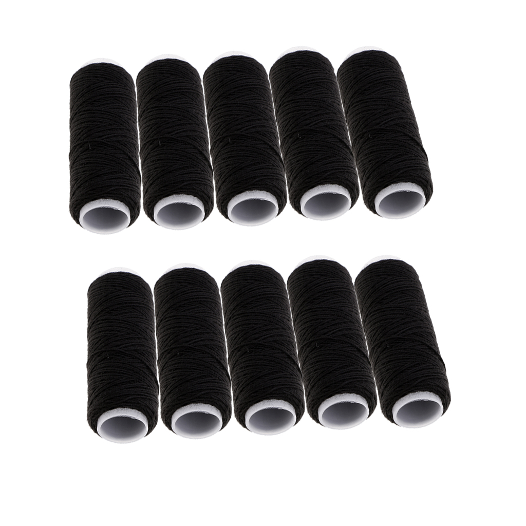 10x Jeans Shoes Bags Hard Craft Thread Strong Thick Hand / Sewing Machine Thread: black