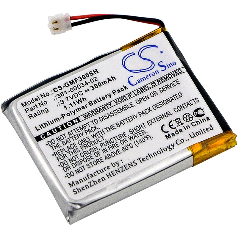 Cameron Sino 300 Mah Batterij Garmin Garmin 361-00034-02 Voor Garmin Fenix 3 Fenix 3 Hr