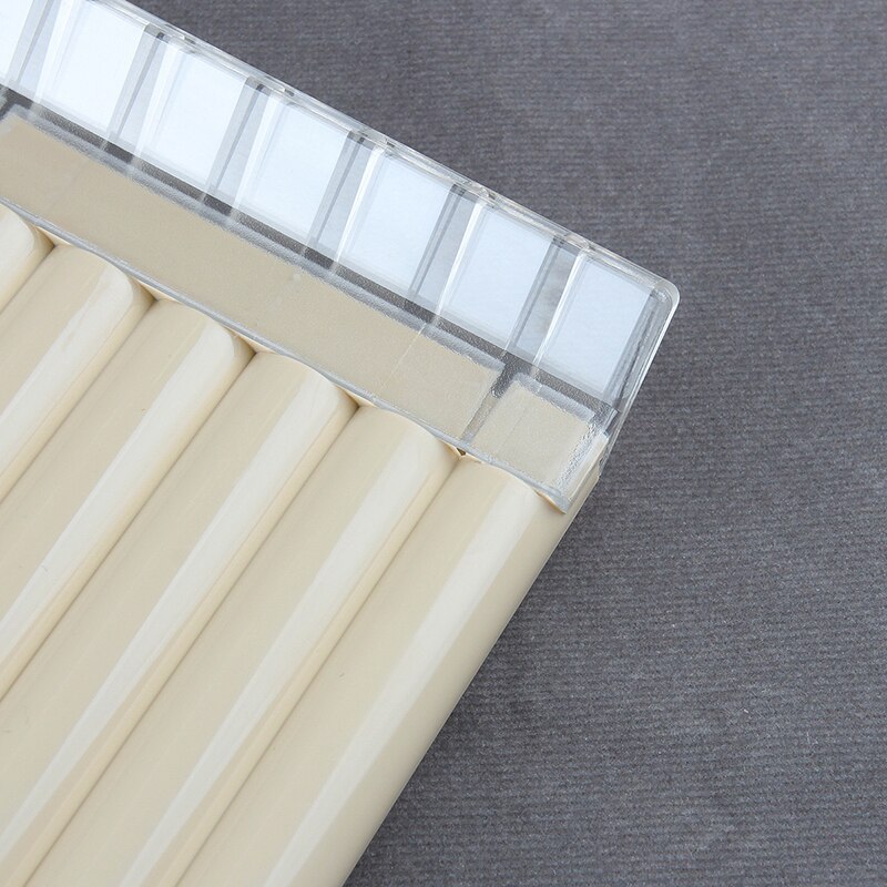 16 Pipes Pan Flute Pan Pipe G Key ABS Plastic Traditional Woodwind Musical Instrument for Beginner and Musical Lover